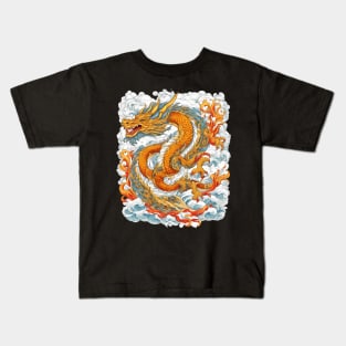 Dragon Carving Kids T-Shirt
